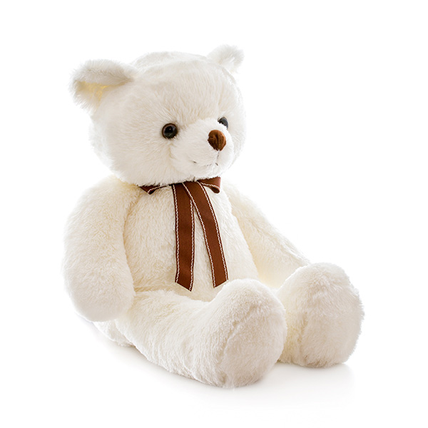 Мягкая игрушка Медведь кремовый с ленточкой, 65 см.  